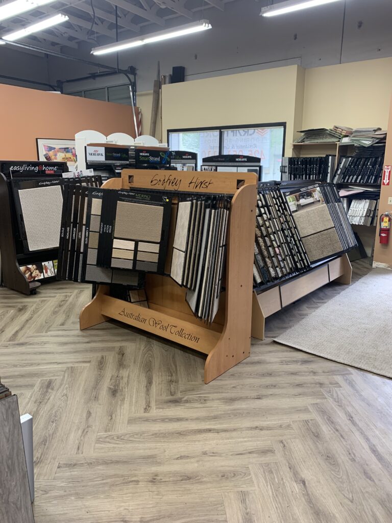 Flooring samples inside the store. Flooring pacific northwest. Home Improvement. Craftcore Flooring Solutions